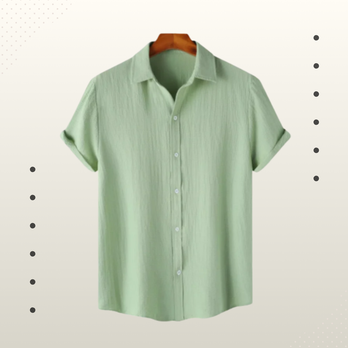 Mint Green Premium Textured Half Sleeve Shirt – Soft, Breathable & Ideal for Summer