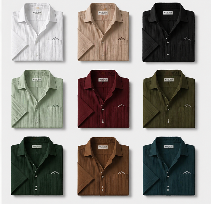 Premium Summer Shirt Combo – 9 Pieces Collection
