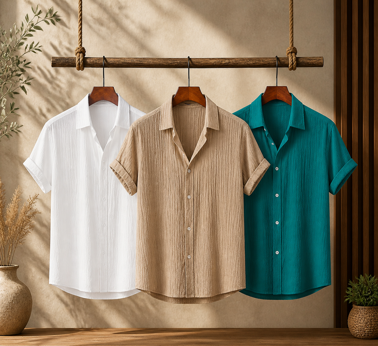 Beige Breeze (H-804) + White Calm (H-709) + Teal Mist (H-620)