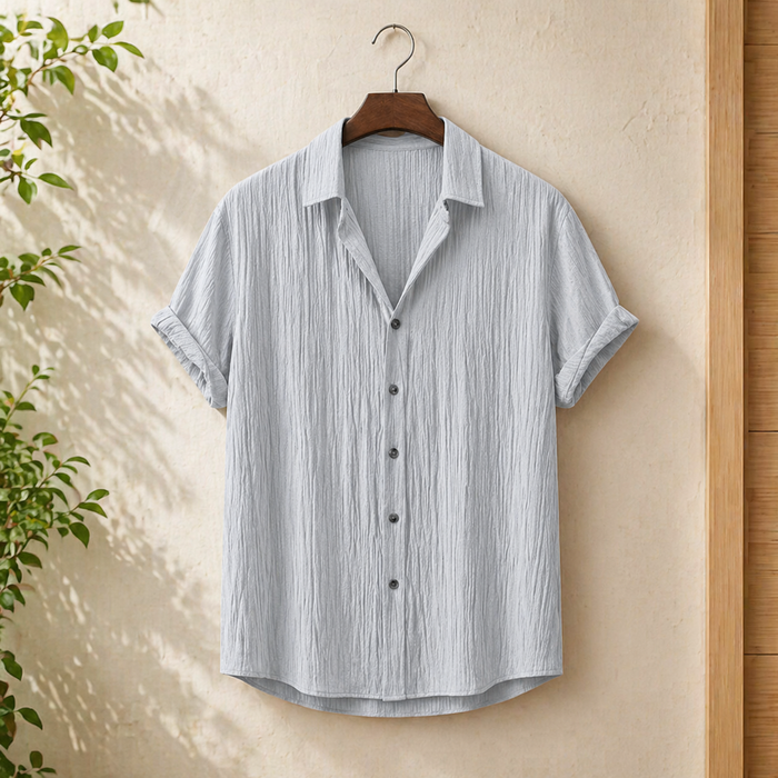 Grey Haze – Summer Textured Shirt | H-803