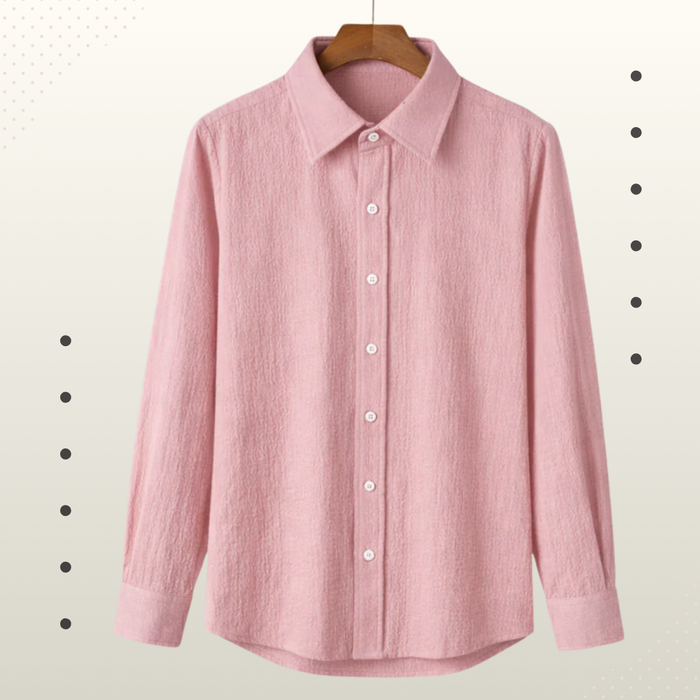Blush Pink-Friendly Full Sleeve Shirt – Lightweight & Comfortable Fit