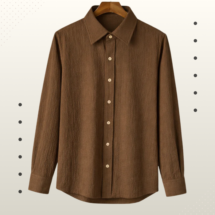 Cocoa Brown-Friendly Full Sleeve Shirt – Lightweight & Comfortable Fit